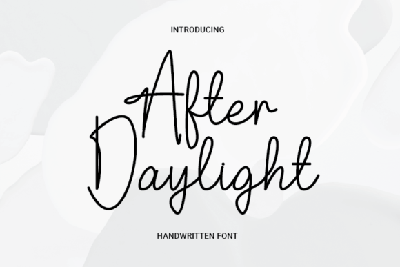 After Daylight: A Handwritten Font for Editorial Design
