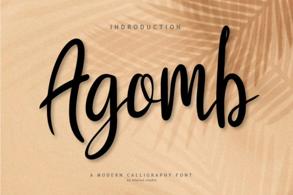 Agomb: A Timeless Script Font for Editorial Design