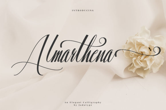 Almarthena Font Review for Campaign Design