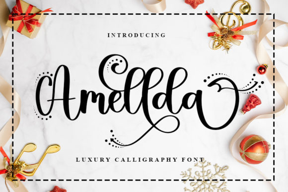 Amellda: A Script Font for Elegant Editorial Design