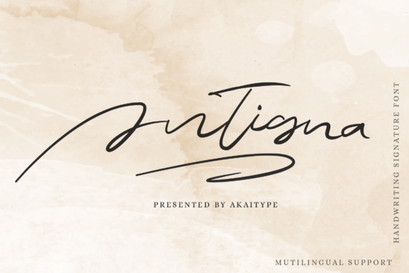 Antigna: A Graceful Script Font for Web Design