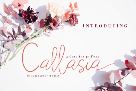 Callasia: A Script Font for Editorial Design