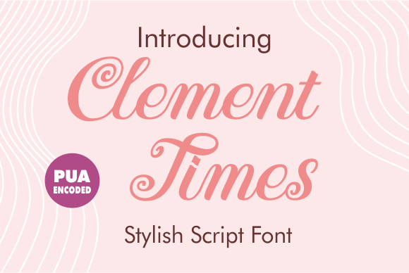 Clement Times: A Script Font for Handmade Brands