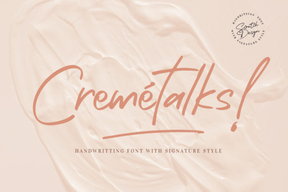 Cremétalks: A Graceful Script Font for Modern Web Design