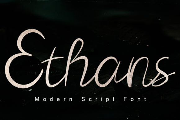 Ethans: A Delicate Script Font for Elegant Branding