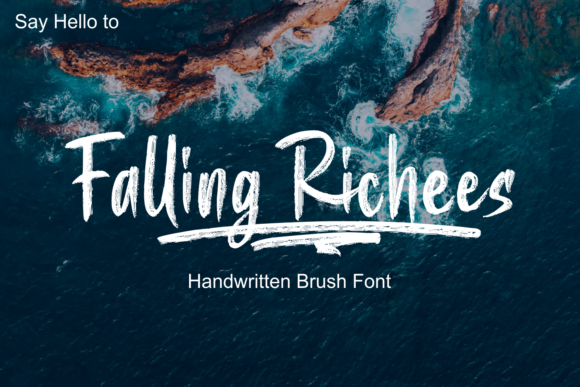 Falling Richees: A Handwritten Typeface for Editorial Design