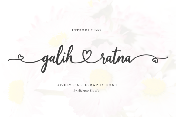 Galih Ratna: A Graceful Script Font for Web Design