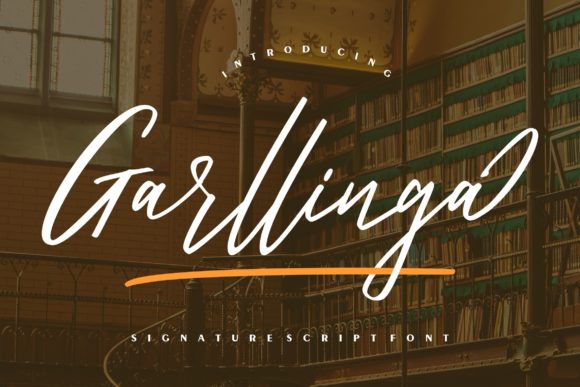 Garllinga: A Playful Script Font for Editorial Design