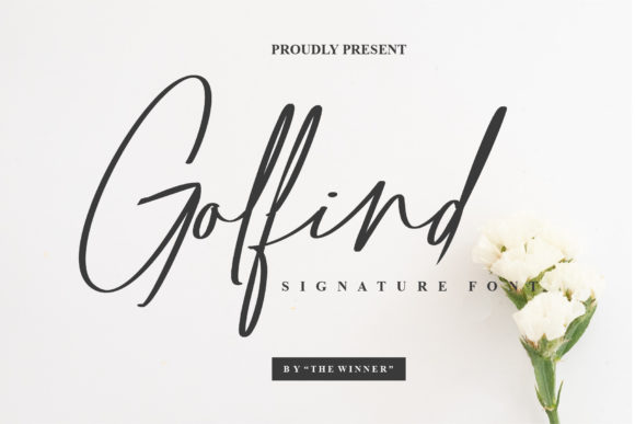 Golfind: A Sleek Script Font for Branding