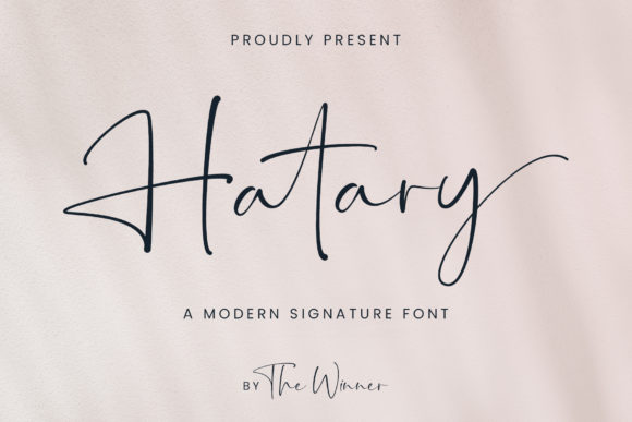 Hatary Font Review: A Script Typeface for Web Design