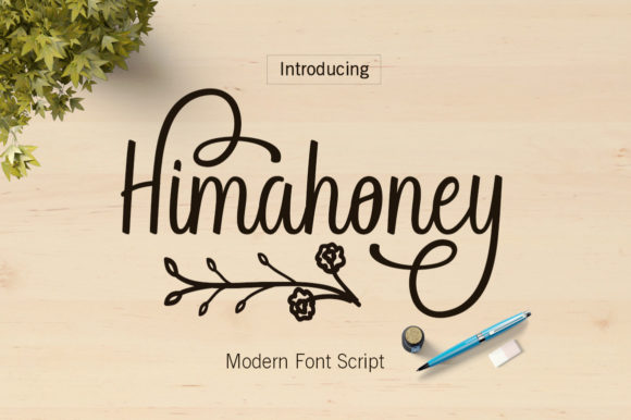 Himahoney: A Script Font for Digital Branding