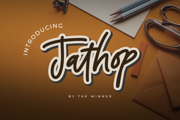 Jathop: A Refined Script Font for Editorial Design