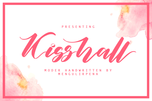 Kisshall: A Modern Script Font for Editorial Design