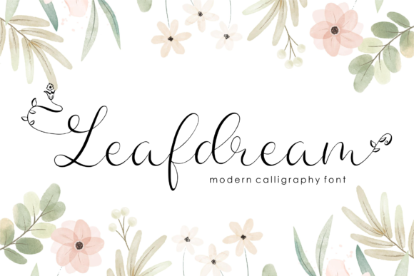 Leafdream Font: Whimsical Script for Crafters