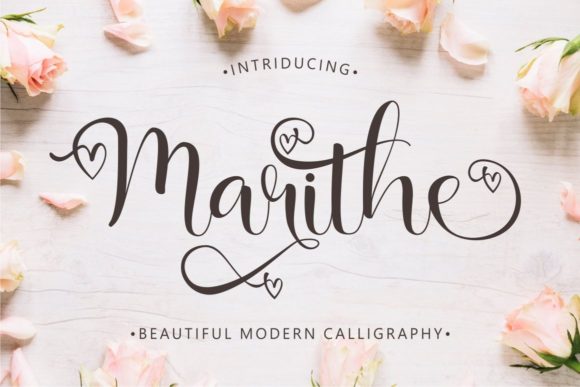 Marithe Font: A Graceful Script for Elegant Branding