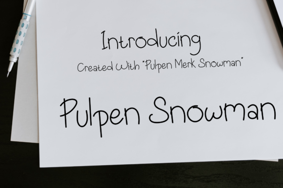 Pulpen Snowman: A Playful Script Font for Editorial Joy