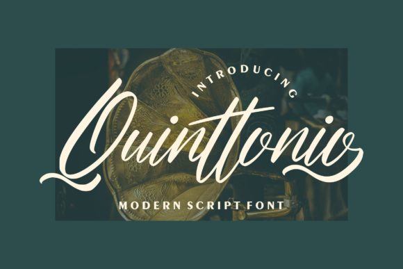 Quinttonio: A Script Font for Elegant Editorial Design