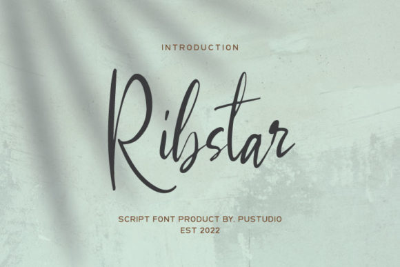 Ribstar: A Playful Script Font for Branding