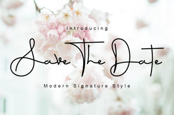Save the Date: A Script Font for Editorial Design