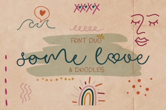 Some Love Duo Doodles Font Review