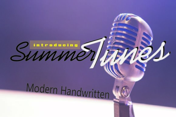 Summer Tunes: A Script Font for Makers