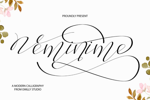 Veminime: A Graceful Script Font for Web Design