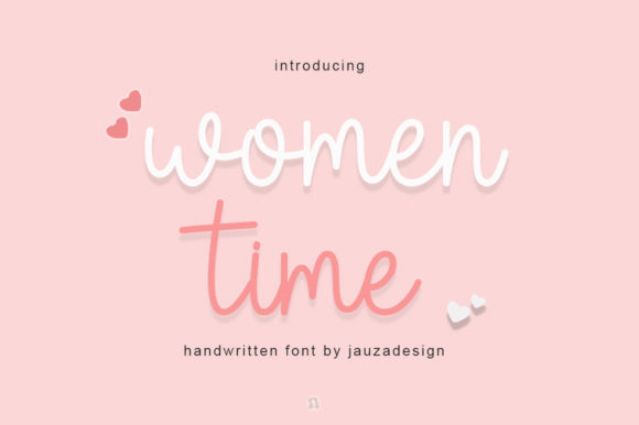 Women Time Font for Modern Web Design